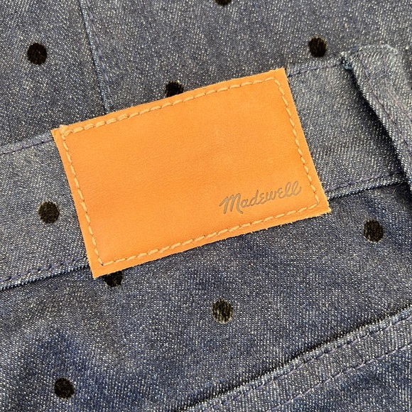 Madewell 9" Mid-Rise Skinny Jeans: Flocked Dots Edition - Picture 9 of 13